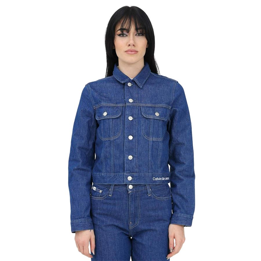 Calvin klein cropped 90s denim jacket Calvin Klein | J20J2202321A4